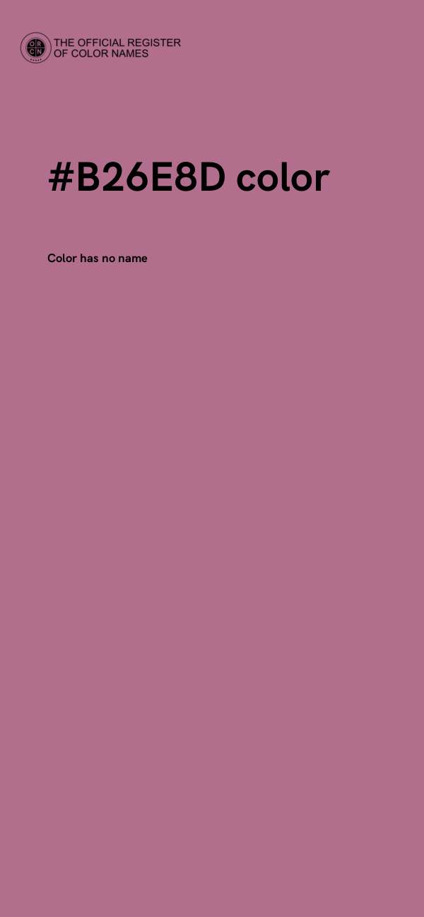 #B26E8D color image