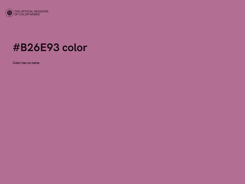 #B26E93 color image