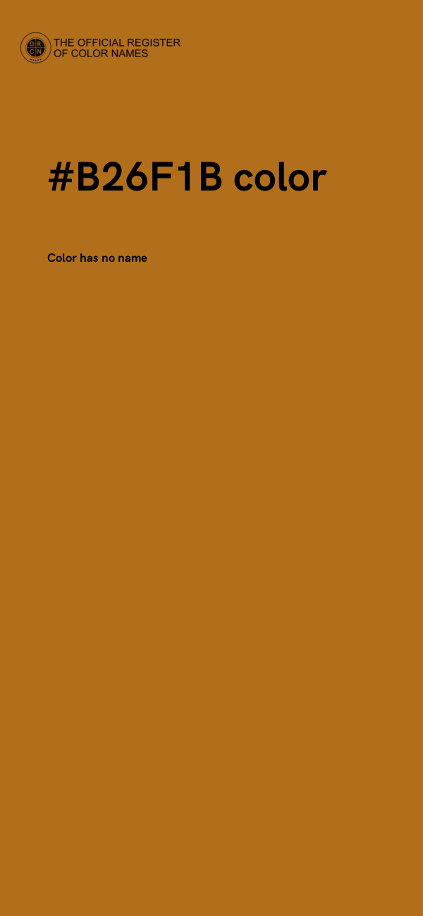 #B26F1B color image