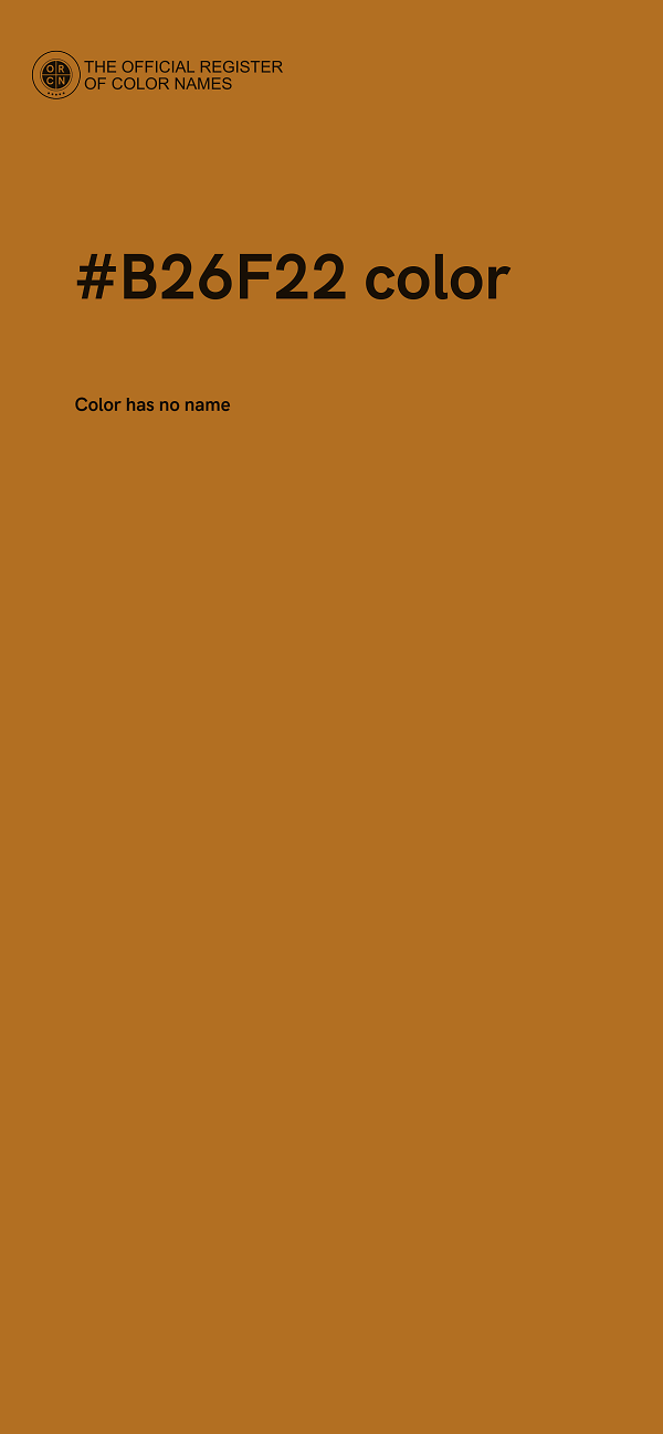 #B26F22 color image