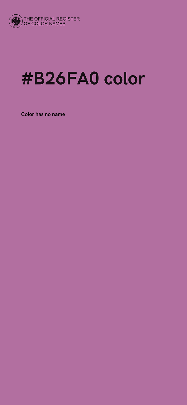 #B26FA0 color image