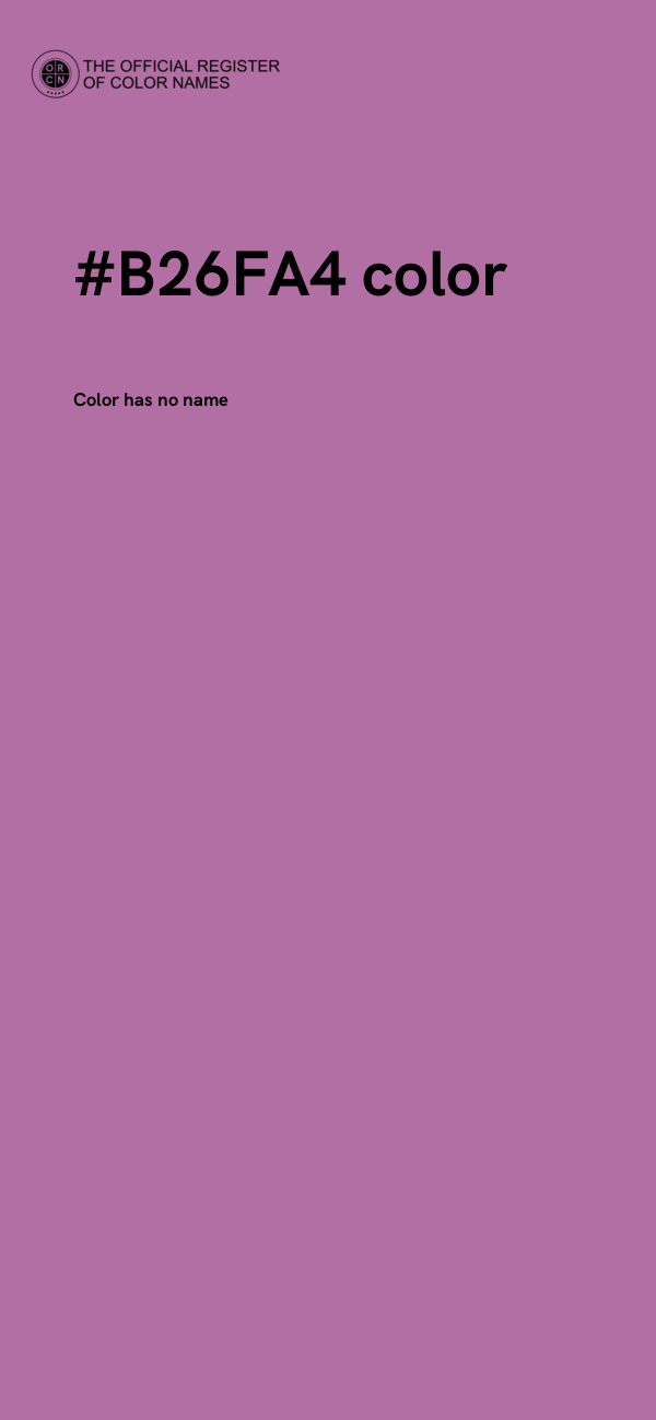 #B26FA4 color image