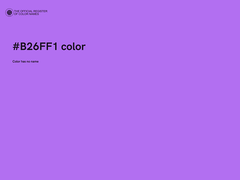 #B26FF1 color image