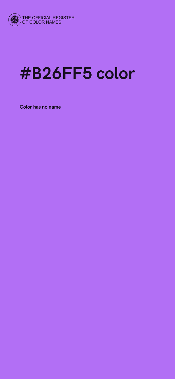#B26FF5 color image