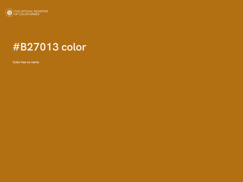 #B27013 color image