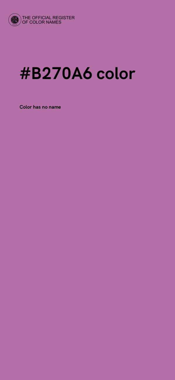 #B270A6 color image