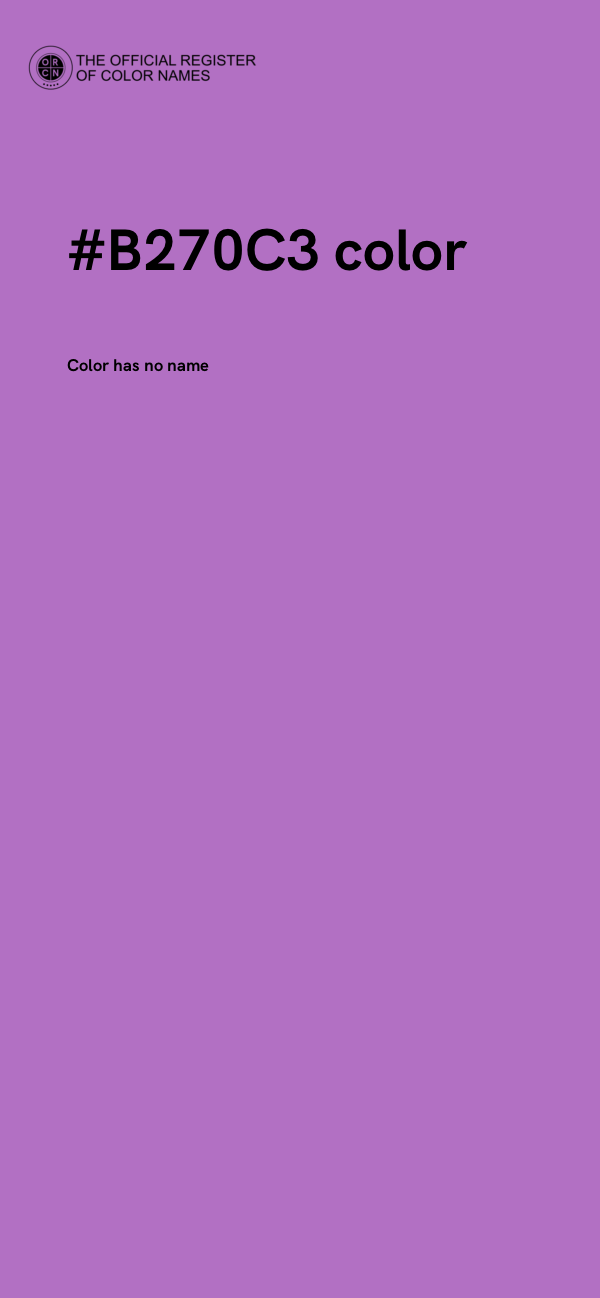 #B270C3 color image