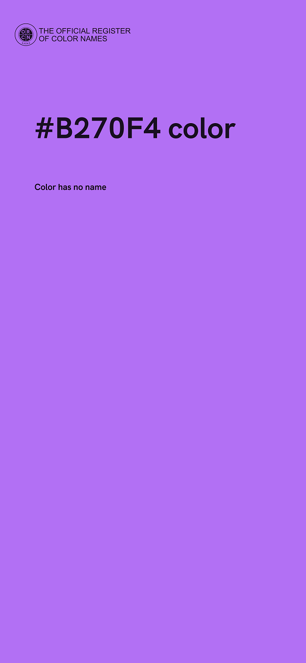 #B270F4 color image
