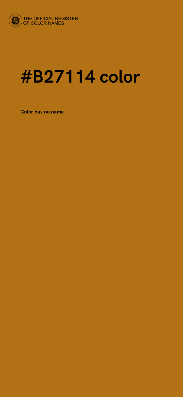 #B27114 color image