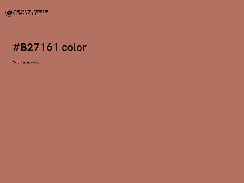 #B27161 color image