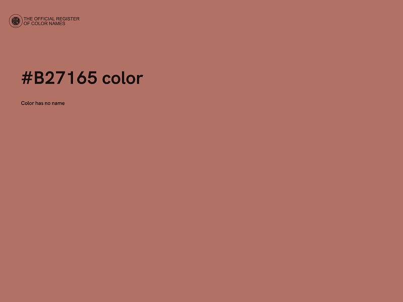 #B27165 color image