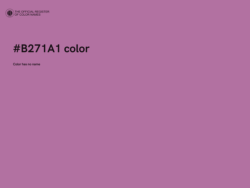 #B271A1 color image