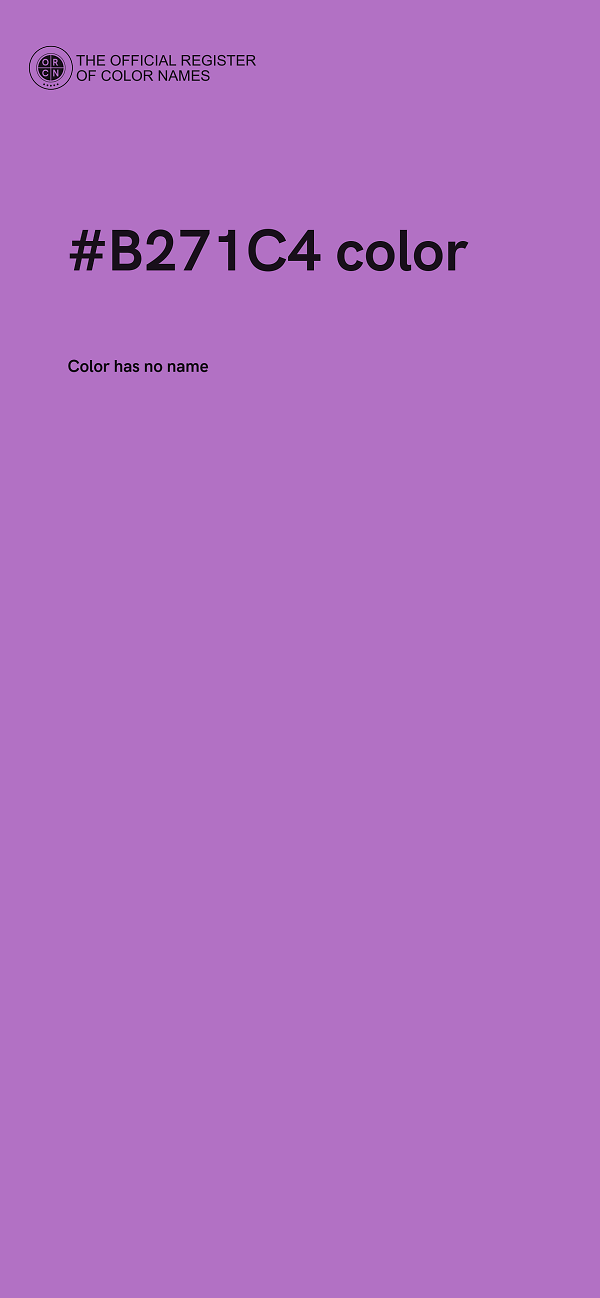 #B271C4 color image
