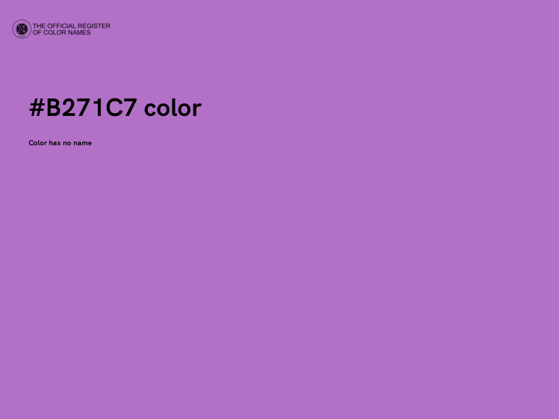 #B271C7 color image
