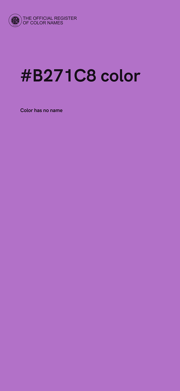 #B271C8 color image