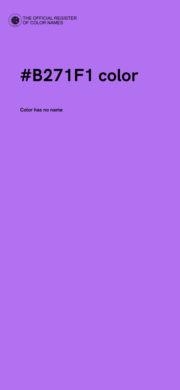 #B271F1 color image
