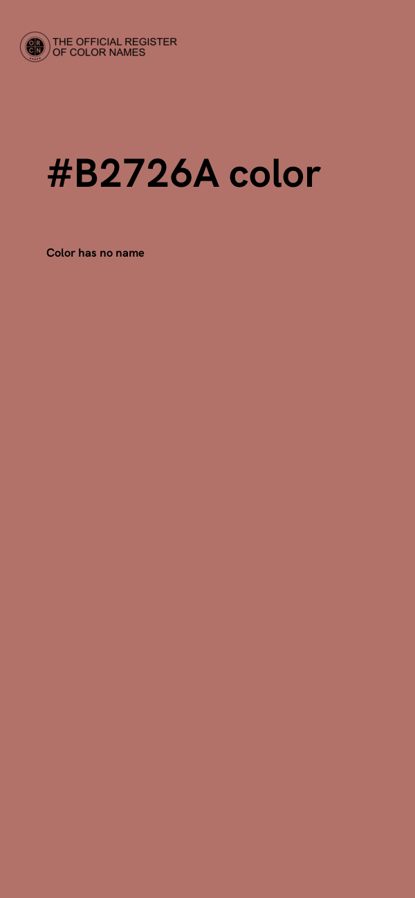 #B2726A color image