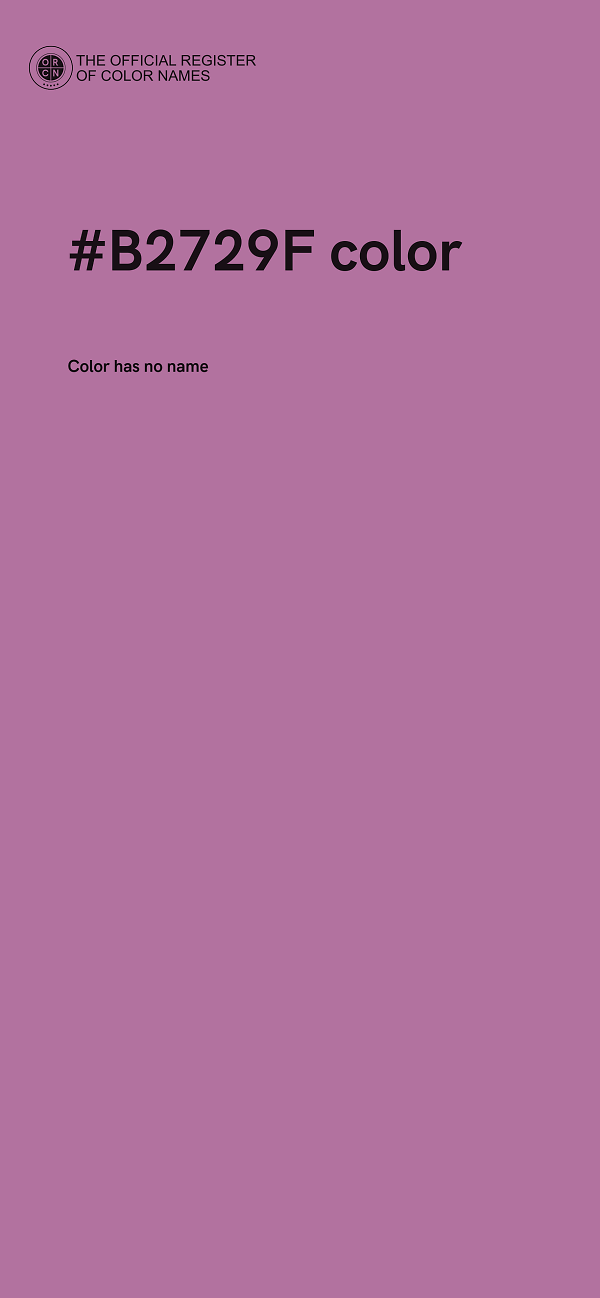 #B2729F color image
