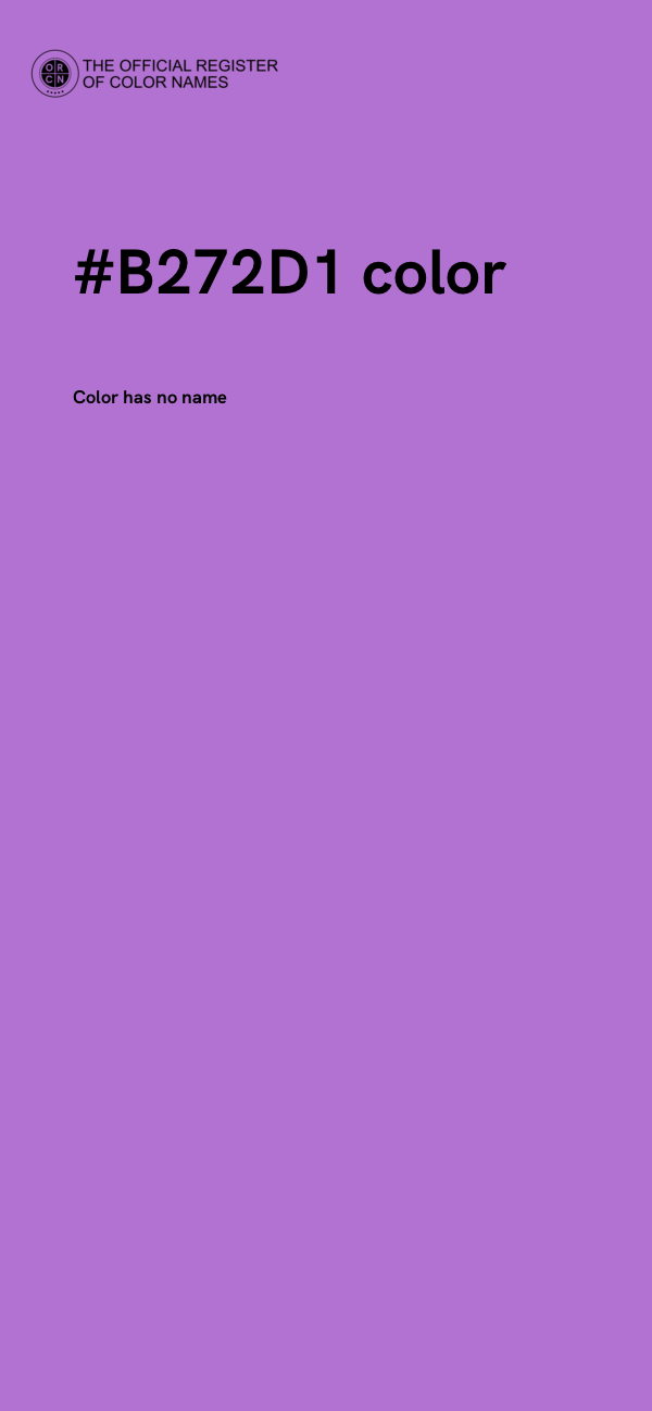 #B272D1 color image