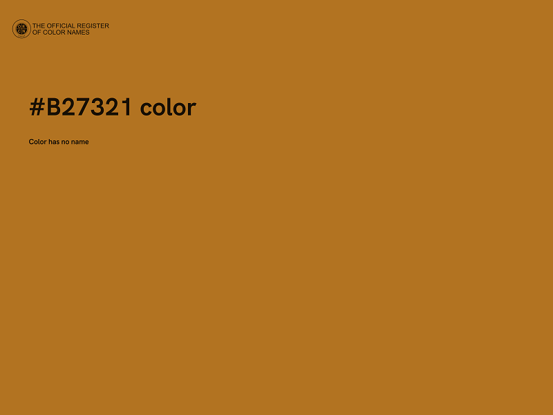 #B27321 color image