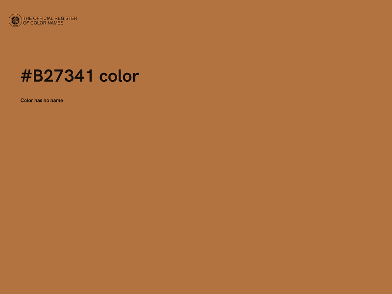 #B27341 color image