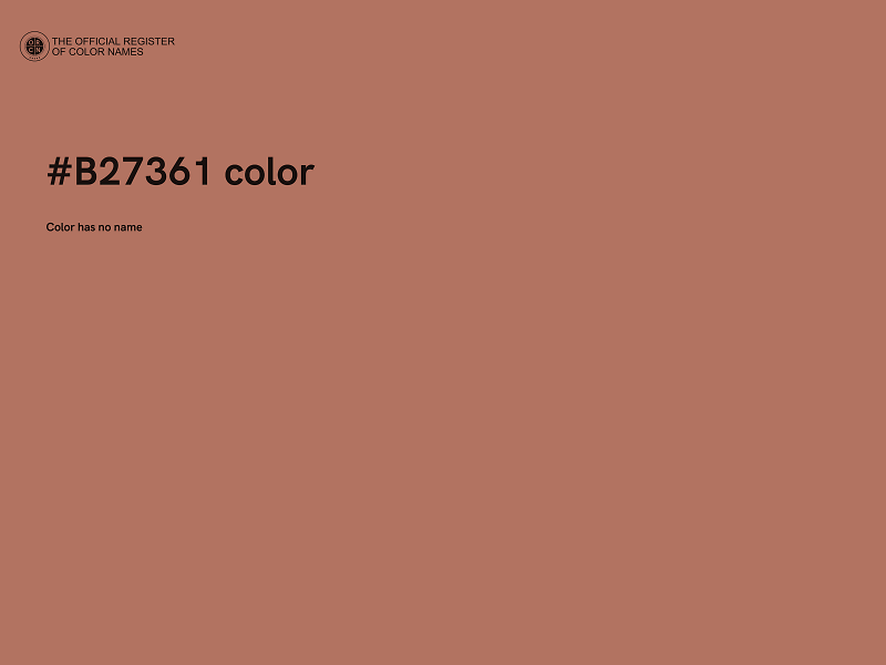 #B27361 color image