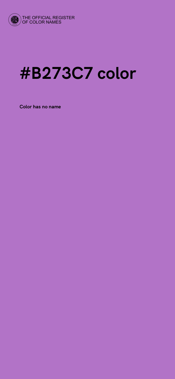 #B273C7 color image