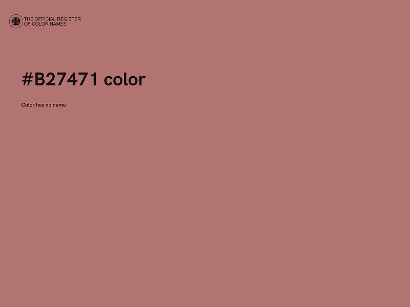 #B27471 color image