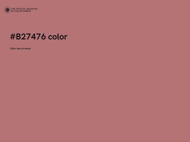 #B27476 color image