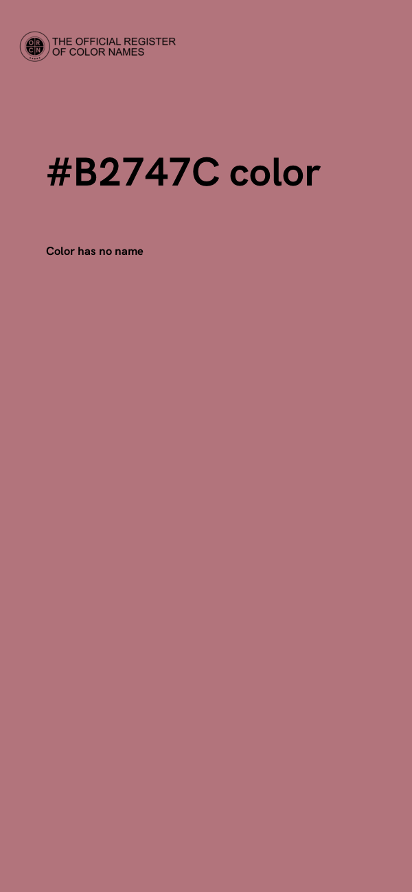 #B2747C color image