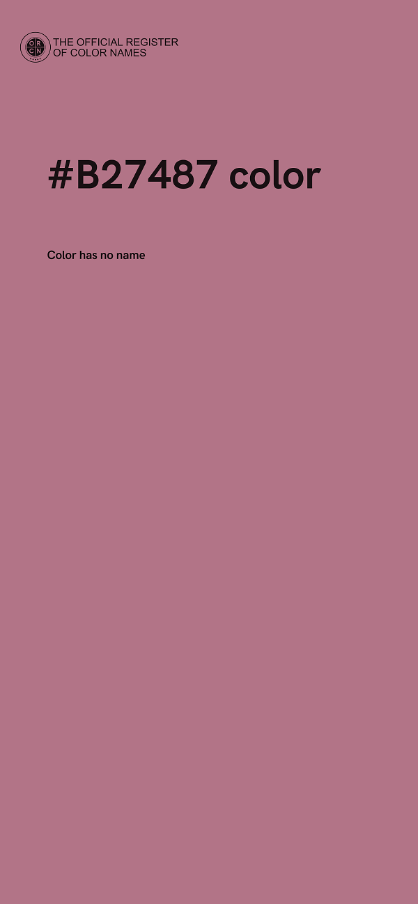 #B27487 color image