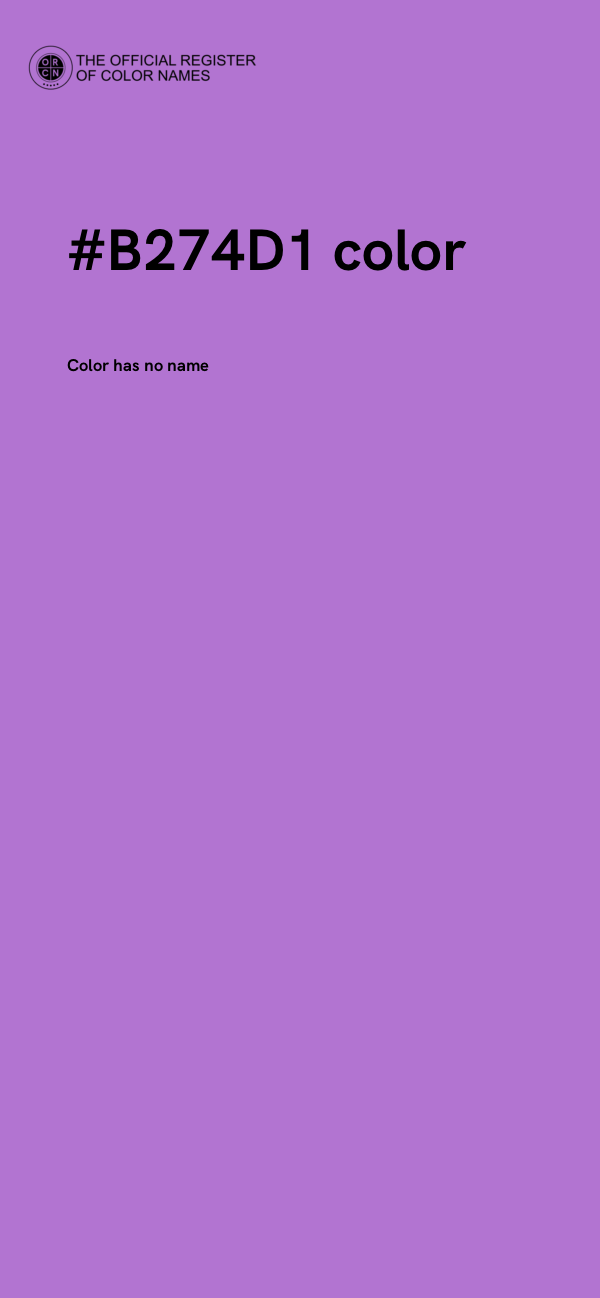 #B274D1 color image