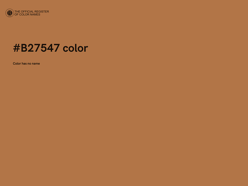#B27547 color image
