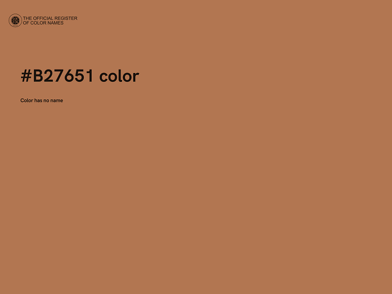 #B27651 color image