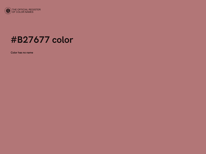 #B27677 color image