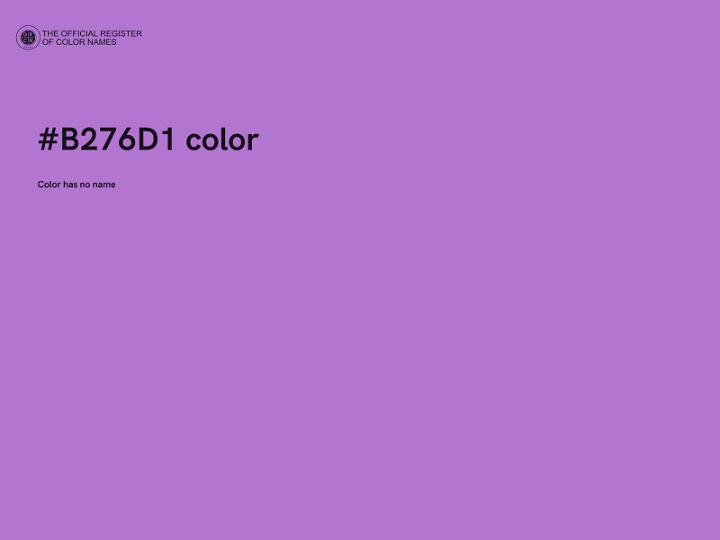 #B276D1 color image