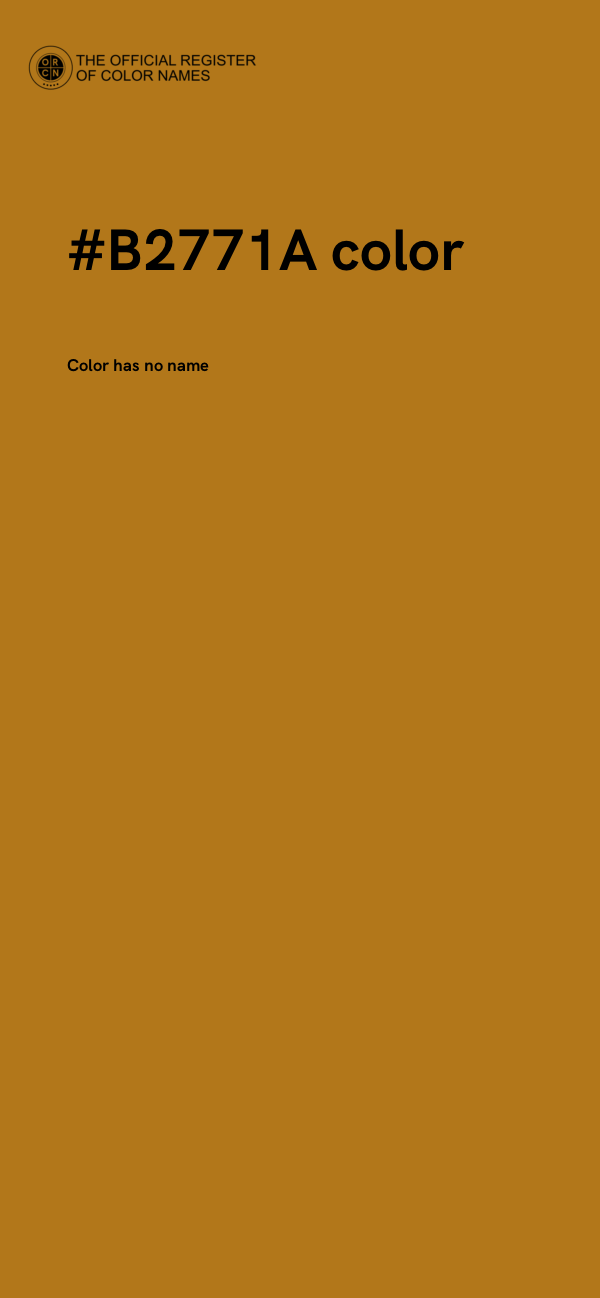 #B2771A color image