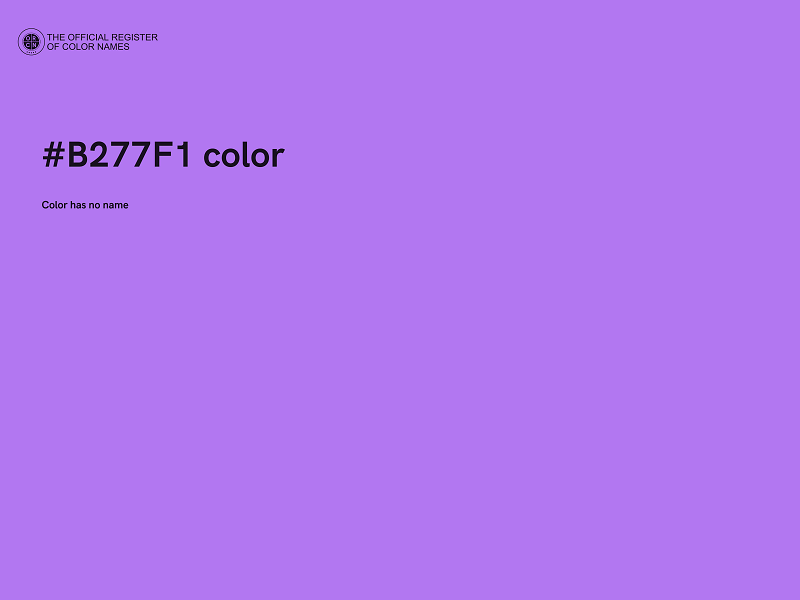#B277F1 color image
