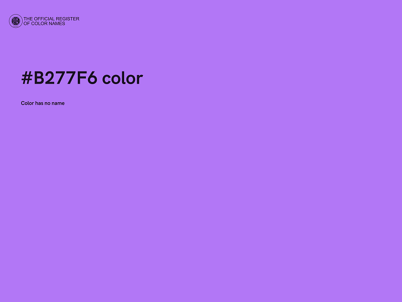 #B277F6 color image