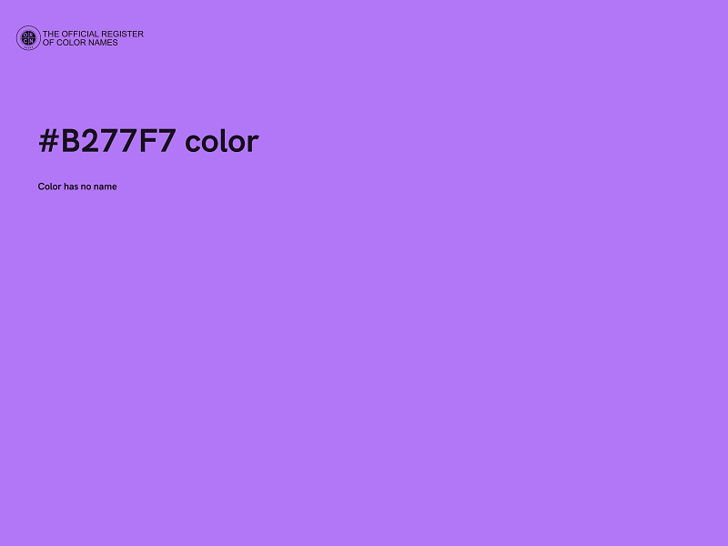 #B277F7 color image