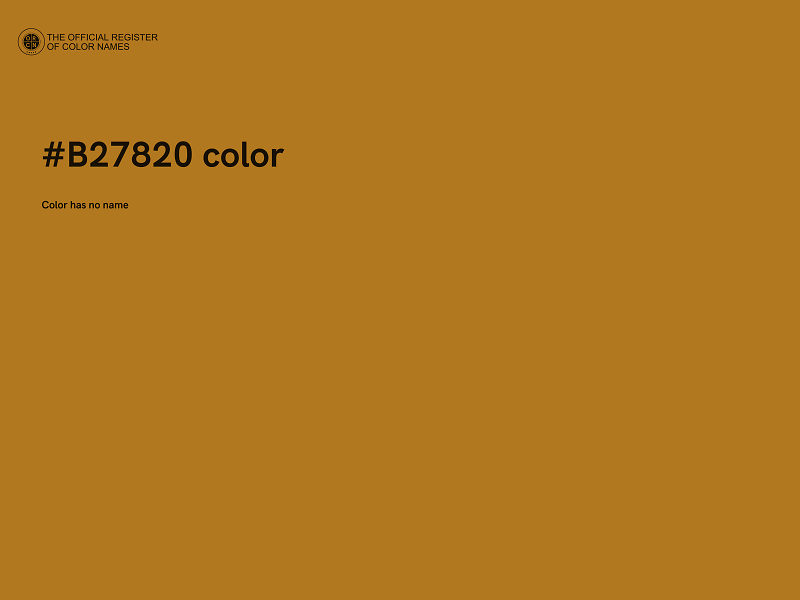 #B27820 color image