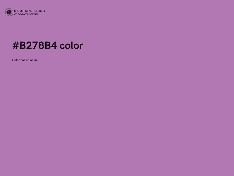 #B278B4 color image