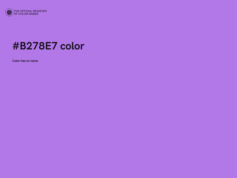 #B278E7 color image