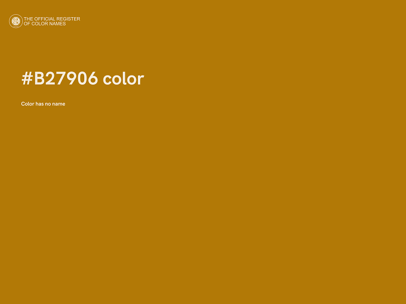 #B27906 color image