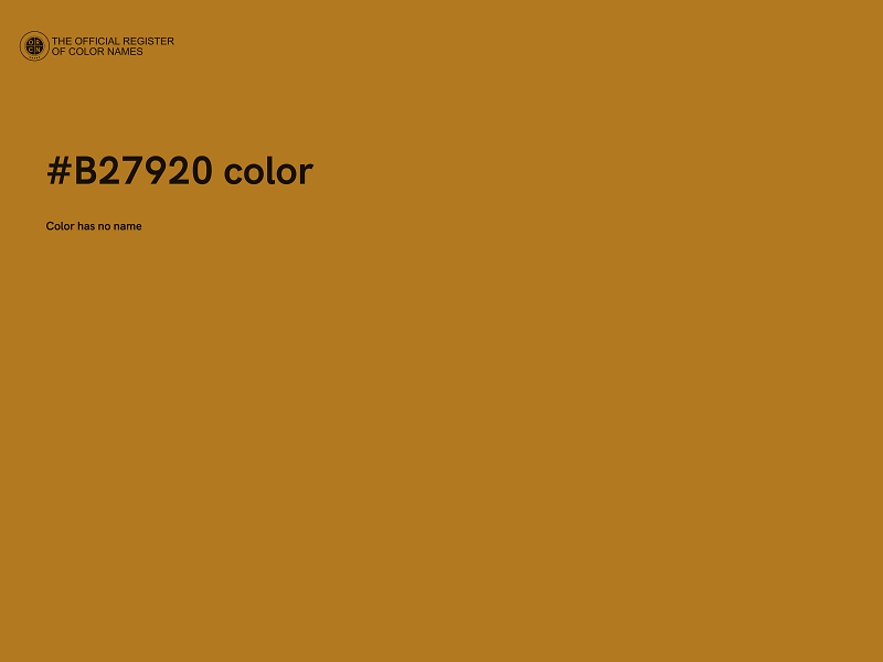 #B27920 color image