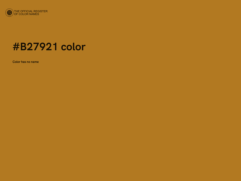 #B27921 color image