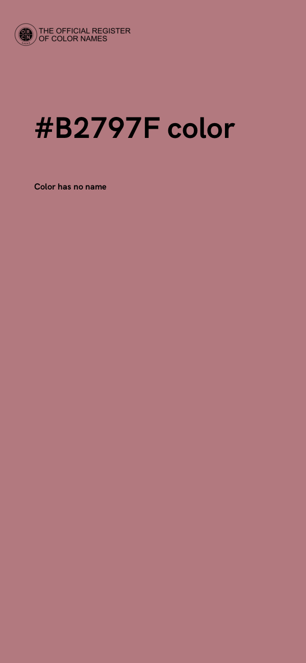 #B2797F color image