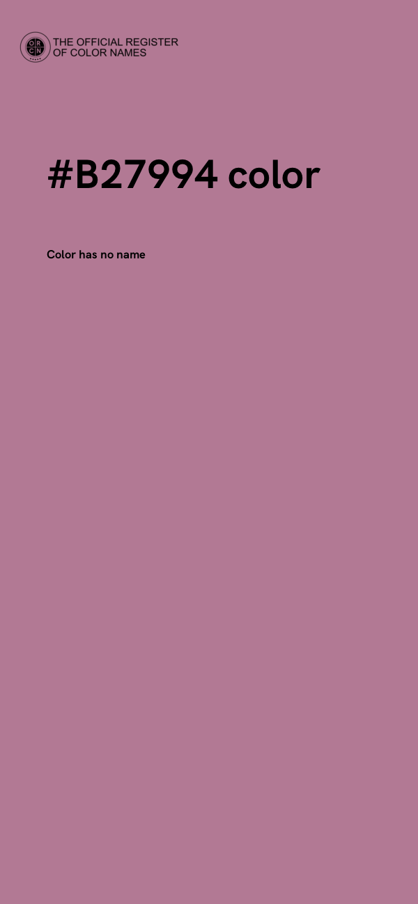 #B27994 color image