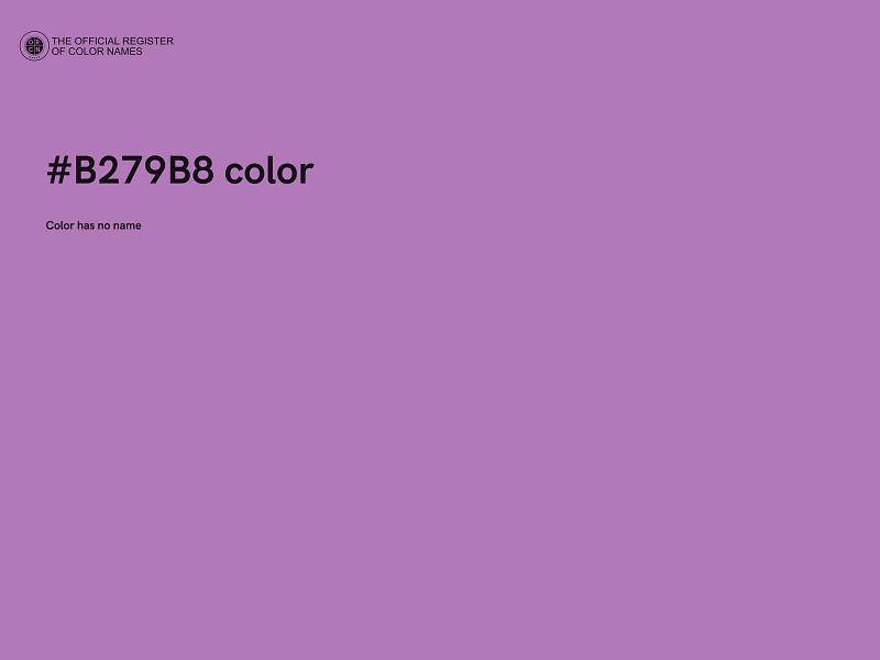 #B279B8 color image