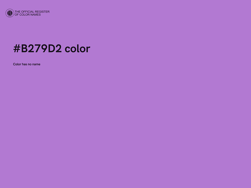 #B279D2 color image